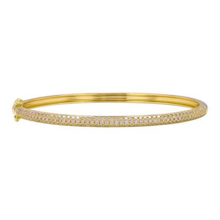 Diamond Pave Dome Bangle
