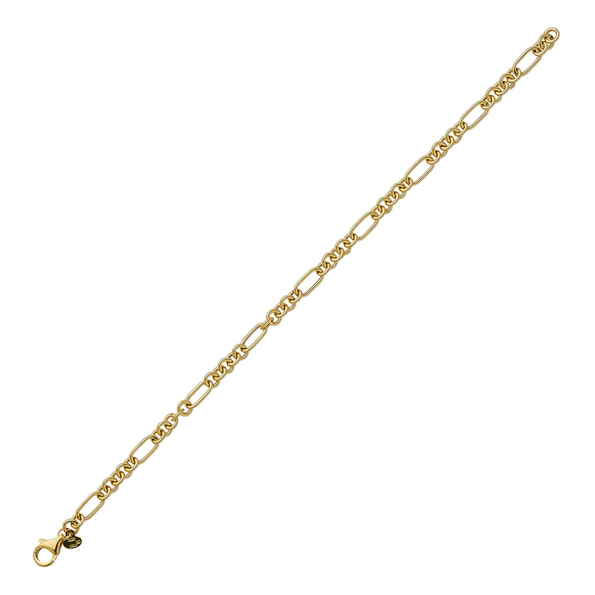 14KT Mixed Multi-Link Bracelet