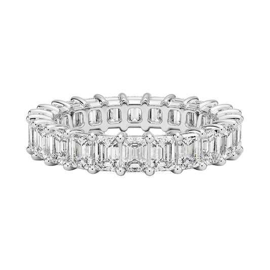 Emerald Cut Lab Diamond Eternity Band