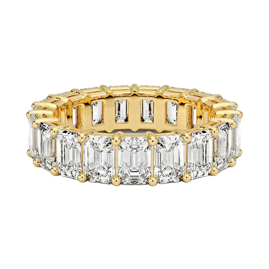Emerald Cut Lab Diamond Eternity Band