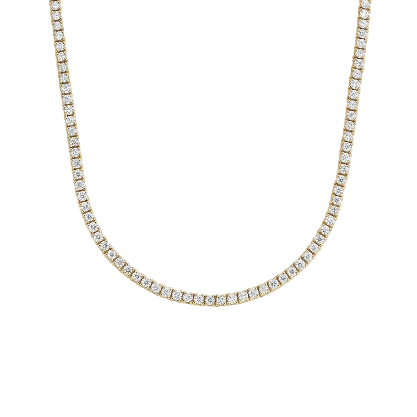 14KT Classic Lab Grown Tennis Necklace