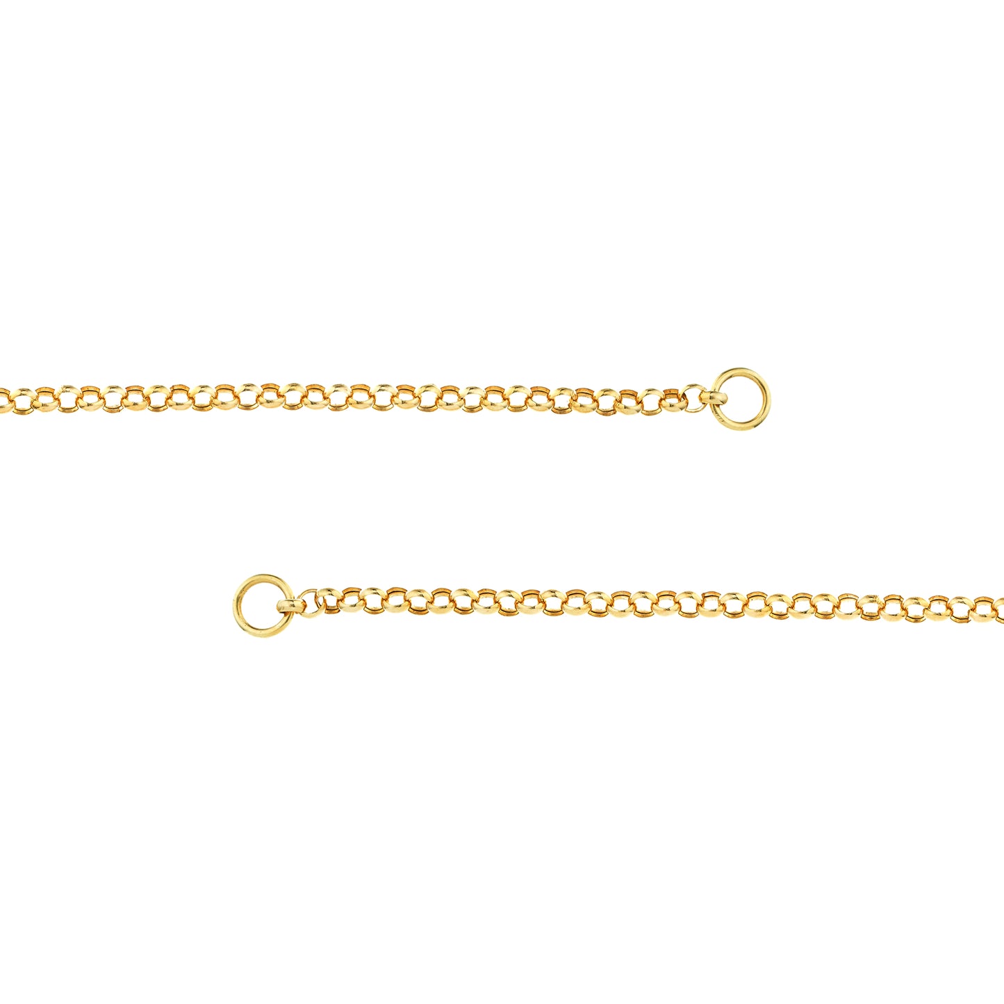 14KT Hollow Rolo Split Chain