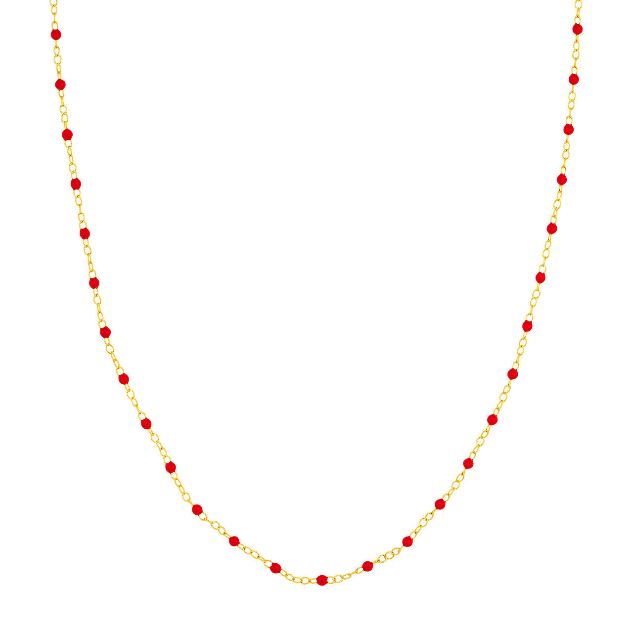 14KT Multi Color Enamel Piatto Chain