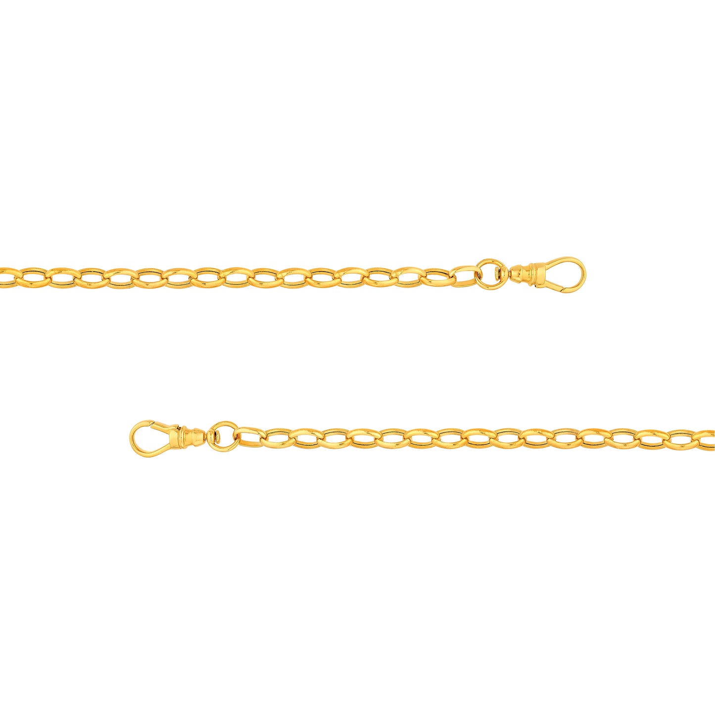 14KT Hollow Forzentina Link Split Chain