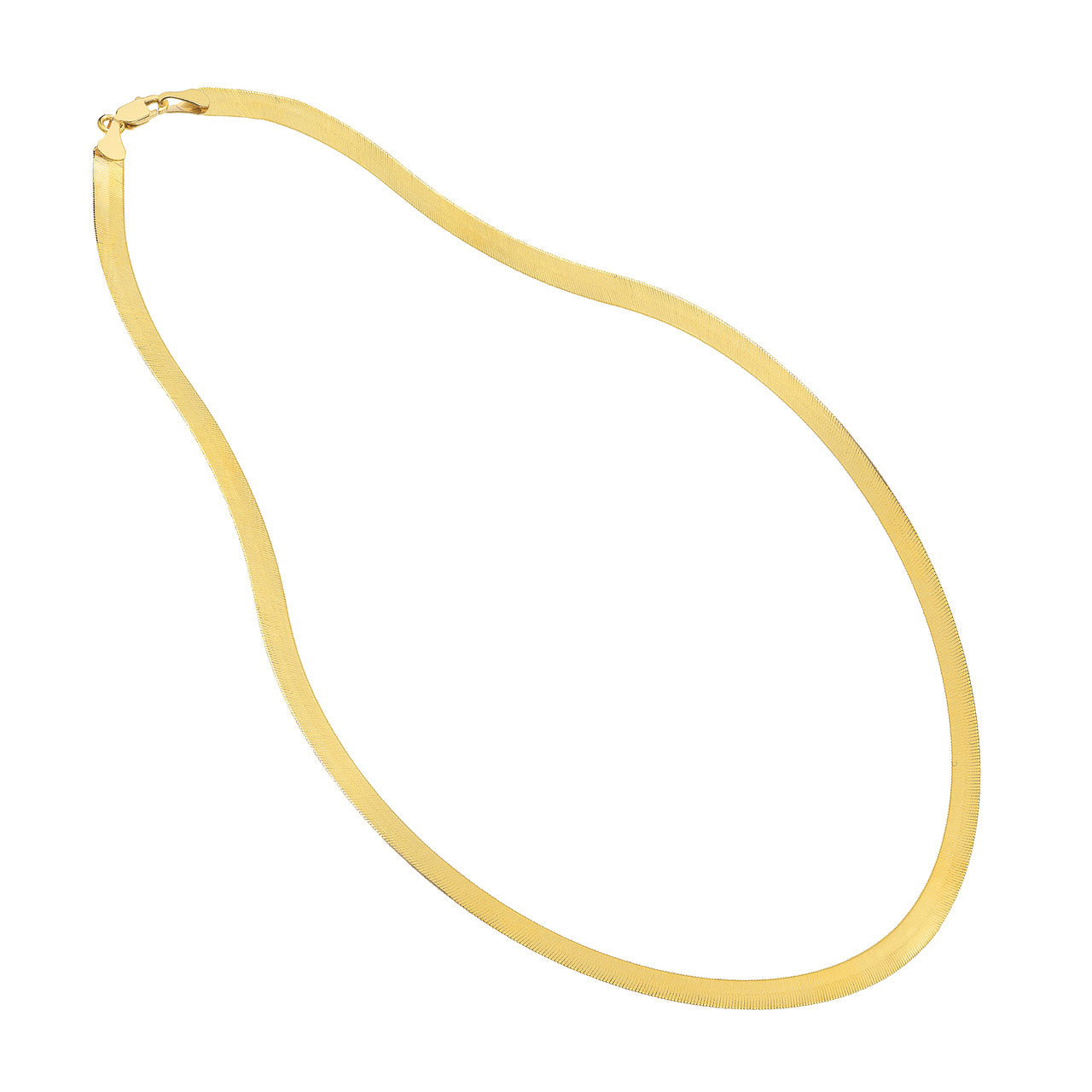 14KT Herringbone Chain Necklace