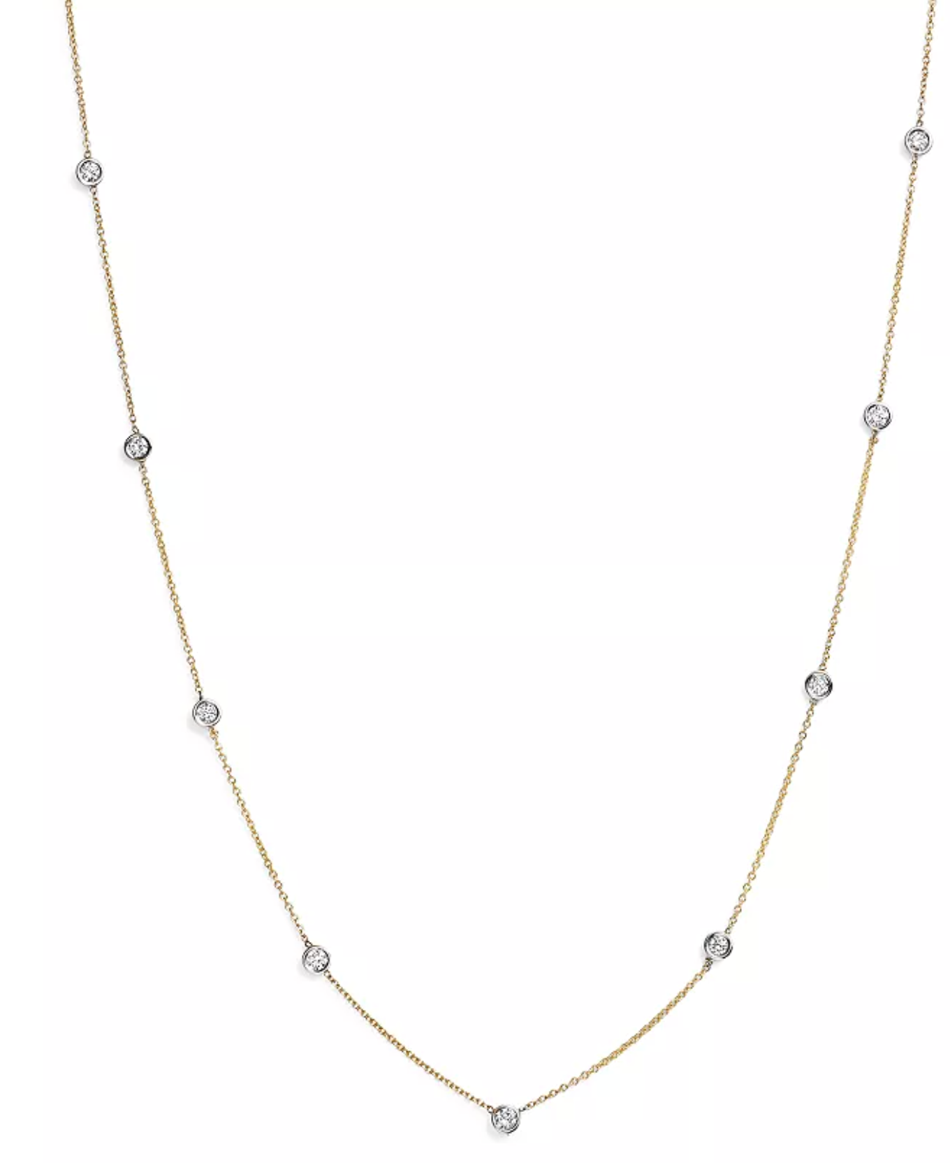 14KT Custom Diamond By The Inch Necklace