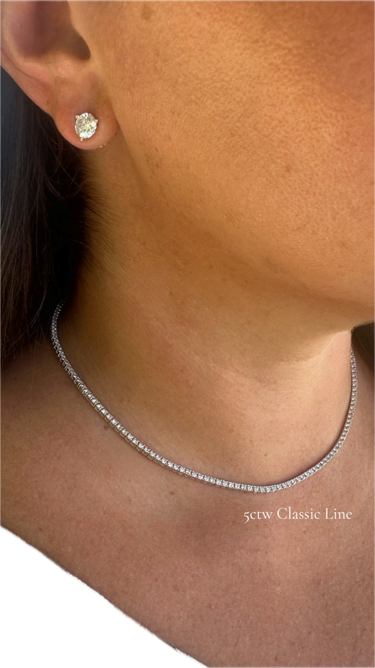 14KT Classic Tennis Necklace