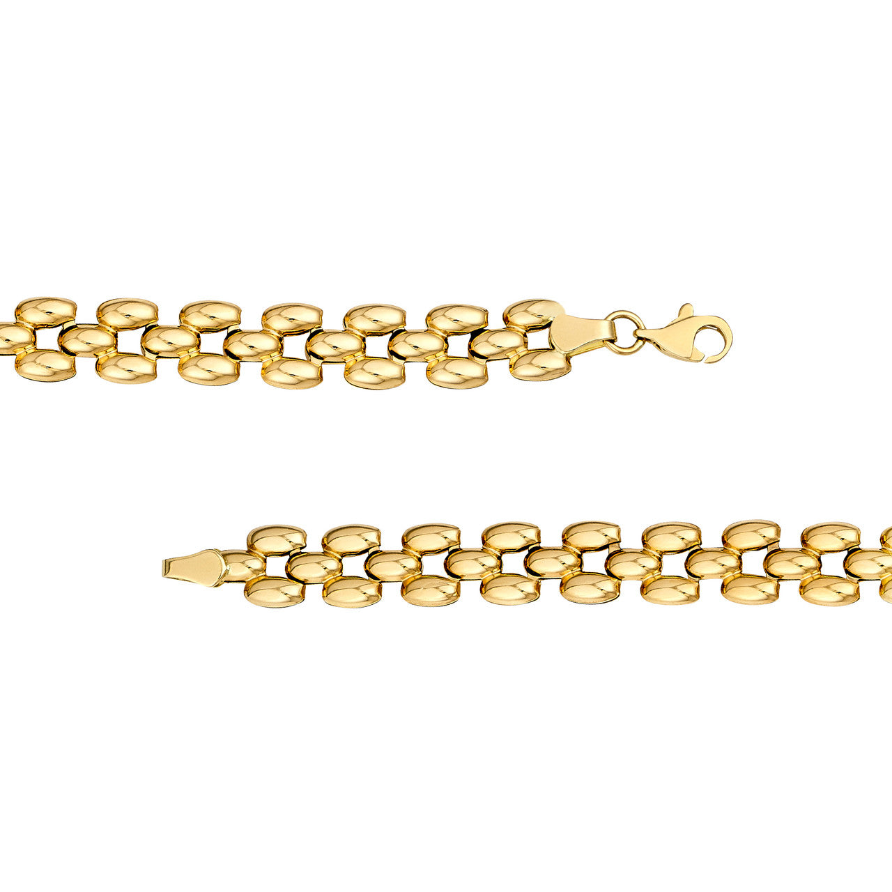 14KY Flexible Link Chain Bracelet