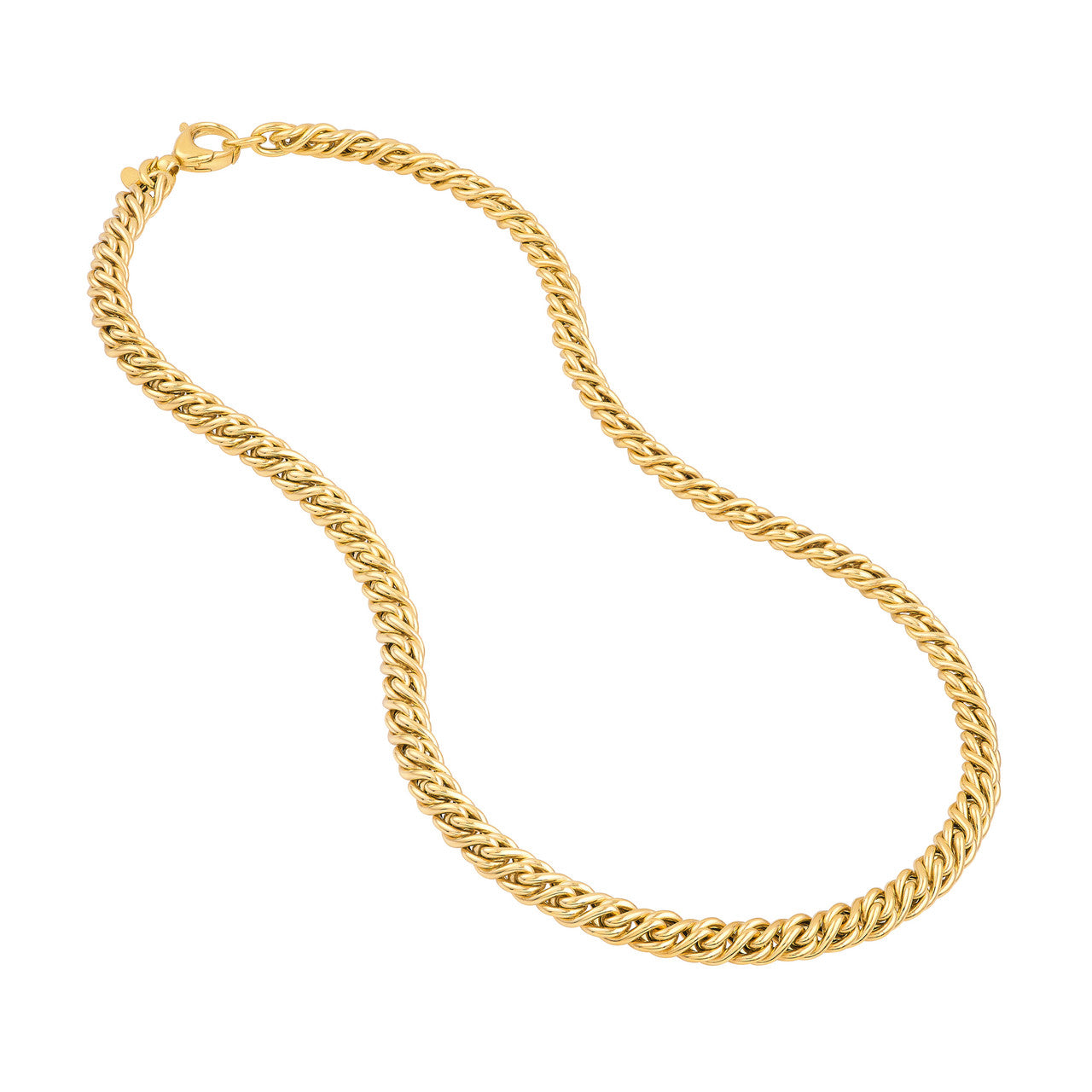 14KT Twisted Byzantine Chain Necklace