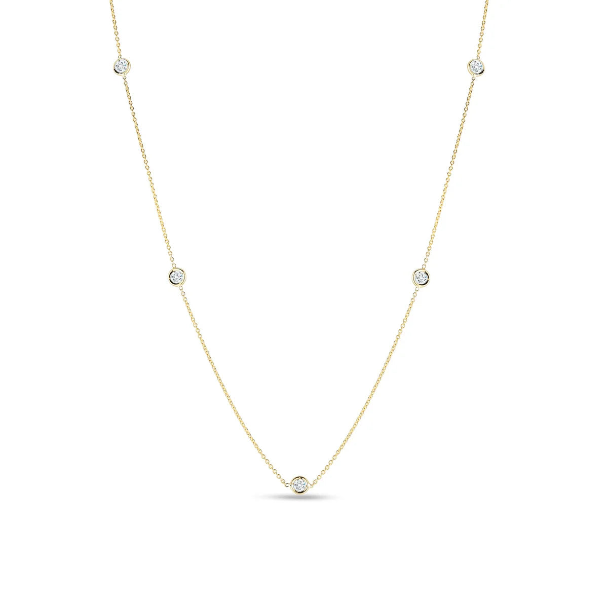 14KT Custom Diamond By The Inch Necklace