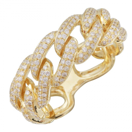 14KY Gold Curb Link Ring