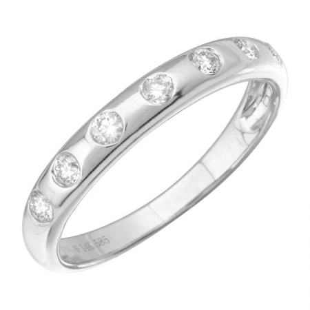 Diamond Inlay Stacking Ring