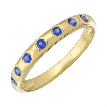 Gemstone Inlay Stacking Ring