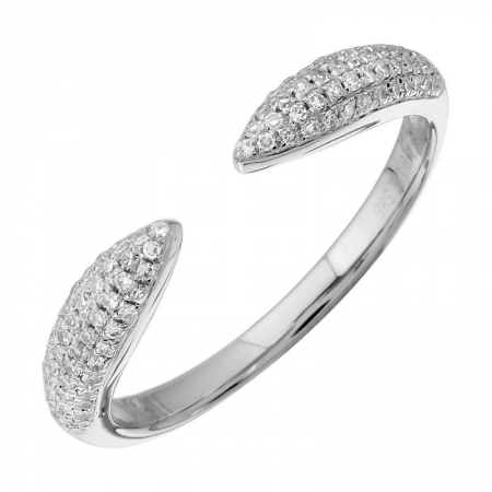 Pave Diamond Claw Ring