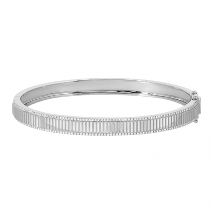 Fluted Diamond Edge Bangle