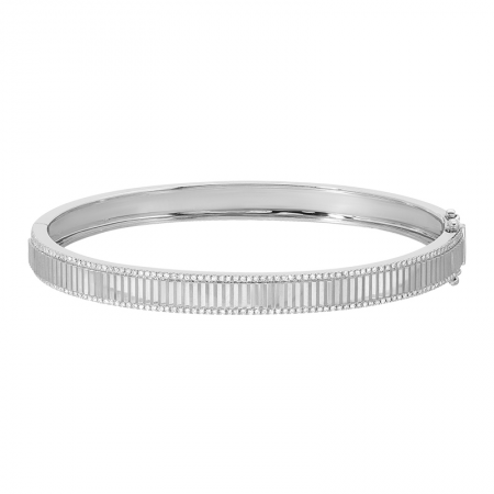 Fluted Diamond Edge Bangle