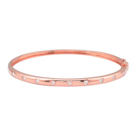Diamond Inlay Bangle