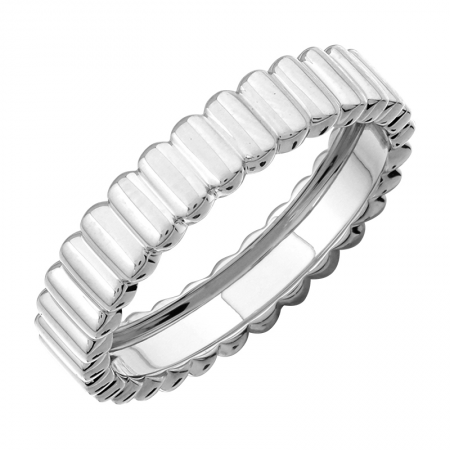 Gold Ridged Eternity Band