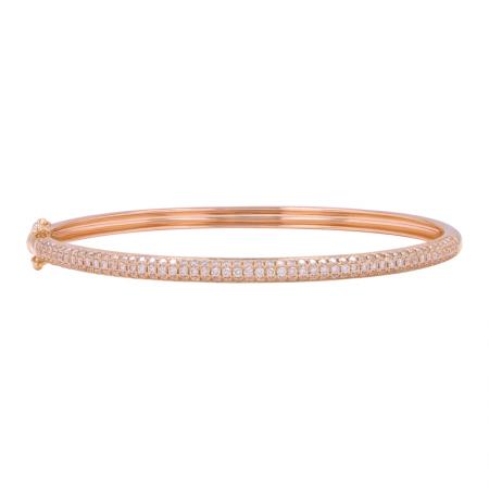 Diamond Pave Dome Bangle