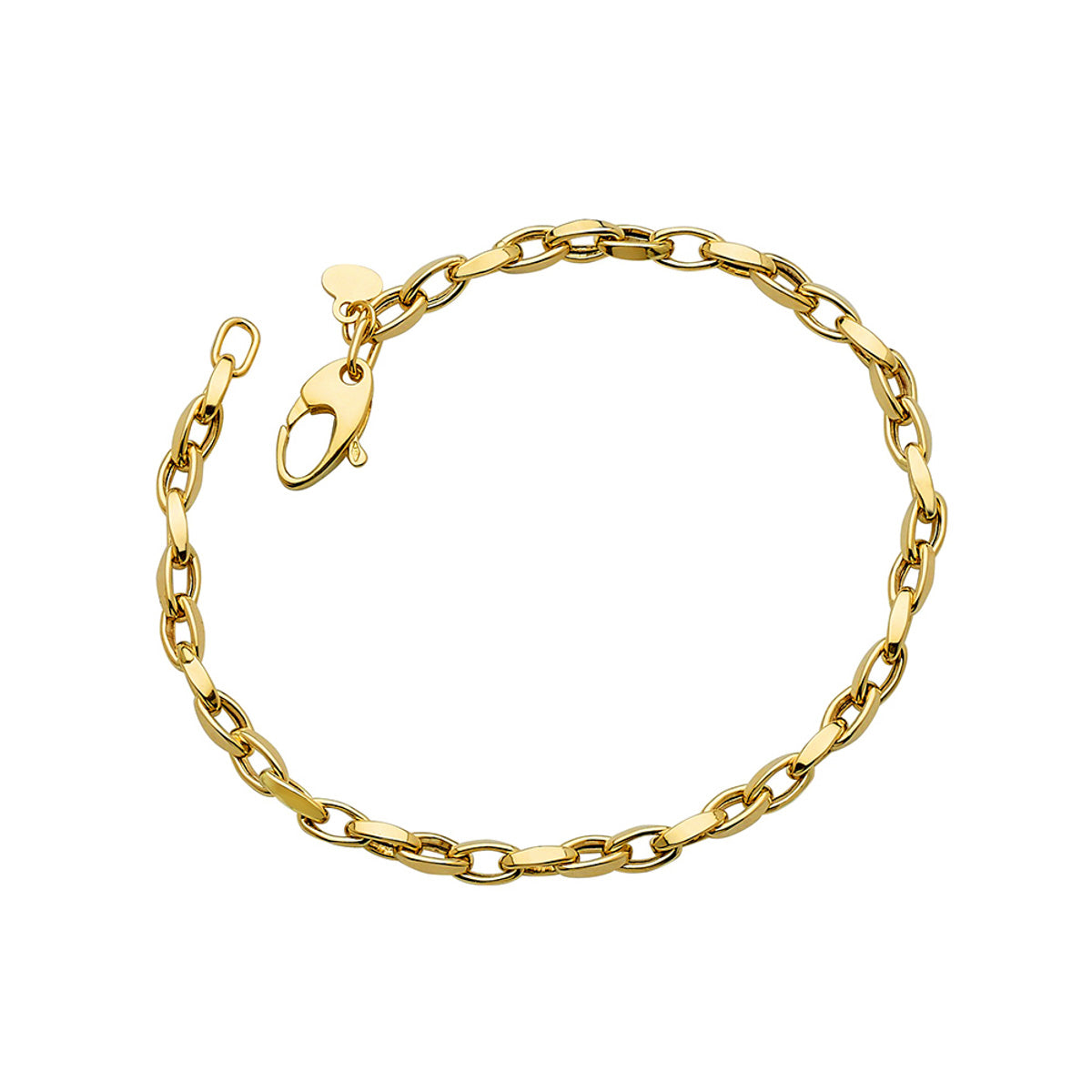 14KT Oval Twisted Link Brac