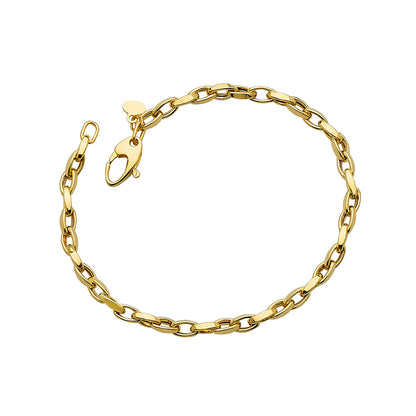 14KT Oval Twisted Link Brac