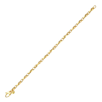 14KT Oval Twisted Link Brac