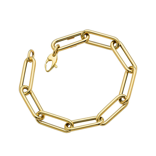14KT Large Paperclip Chain Bracelet
