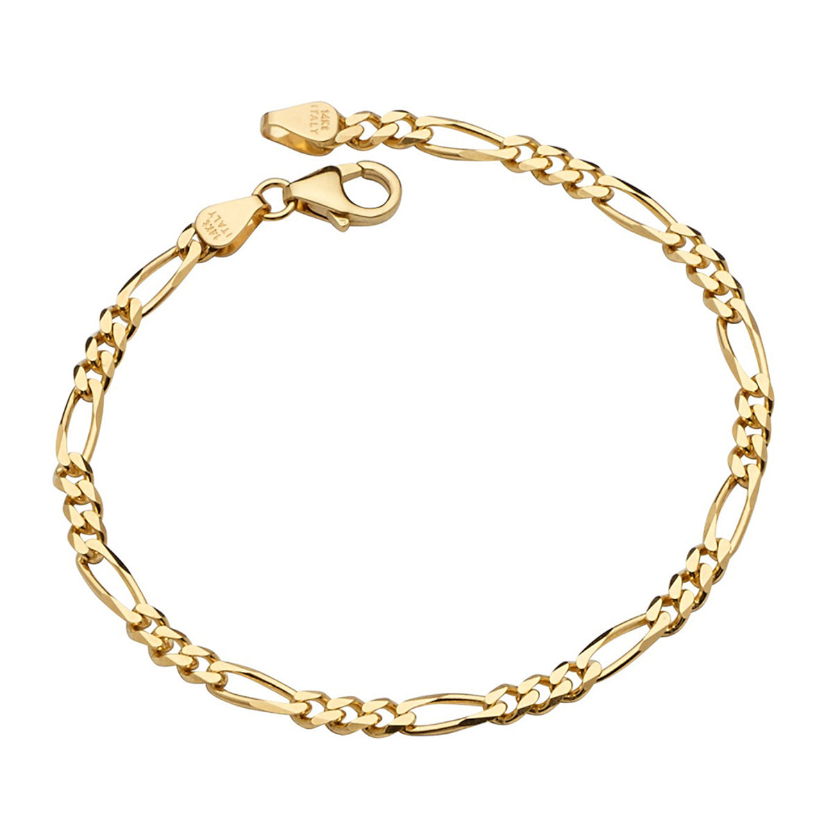 14KT Classic Figaro Chain Bracelet