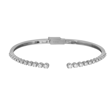 14KT Diamond Crown Set Cuff