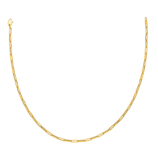 18KT Paperclip Chain