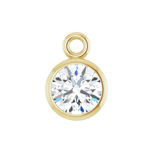 14KT Birthstone Bezel Charm
