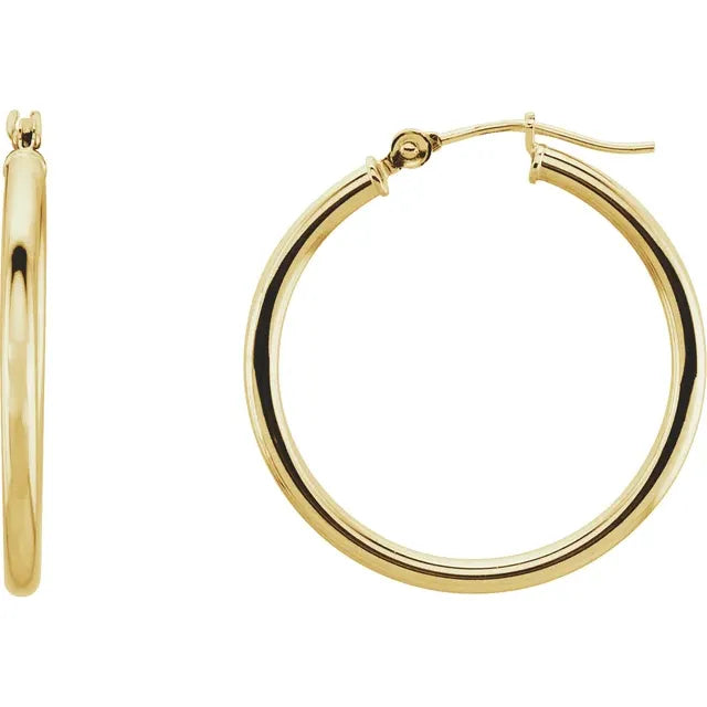 Classic Tube Hoop Earring