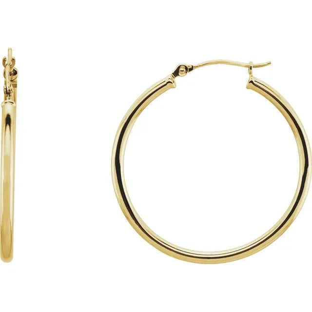 Classic Tube Hoop Earring