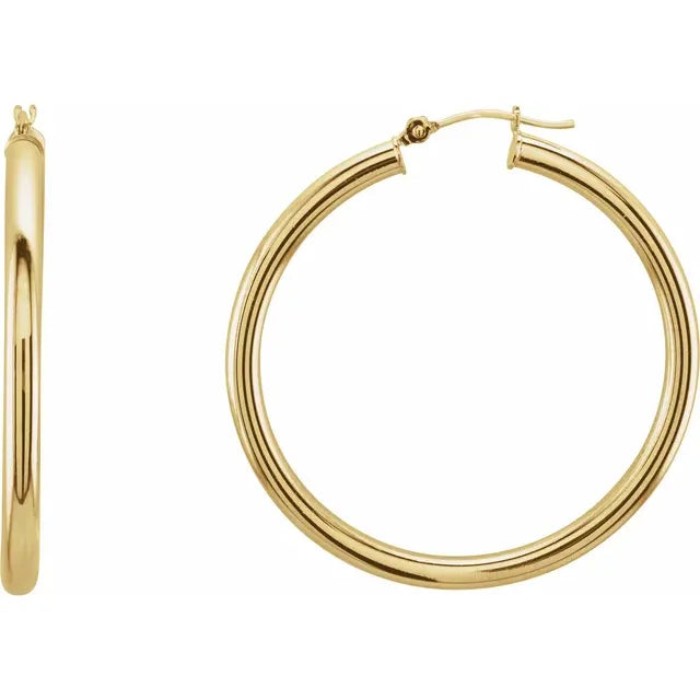 Classic Tube Hoop Earring