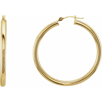 Classic Tube Hoop Earring