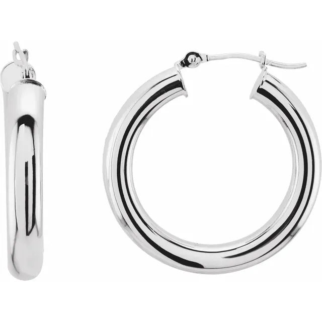 Classic Tube Hoop Earring