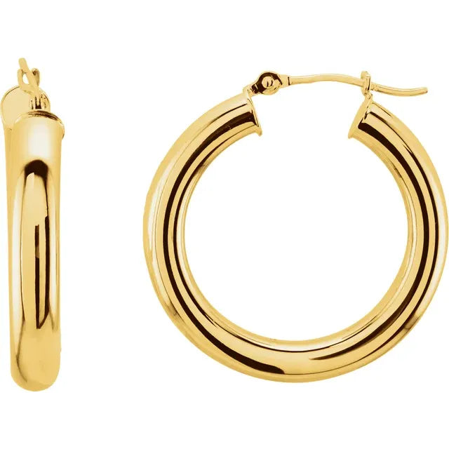 Classic Tube Hoop Earring