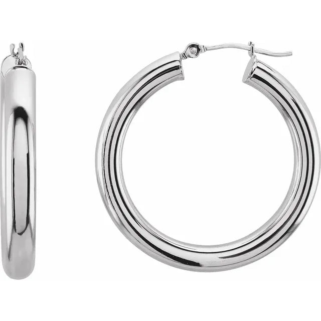 Classic Tube Hoop Earring