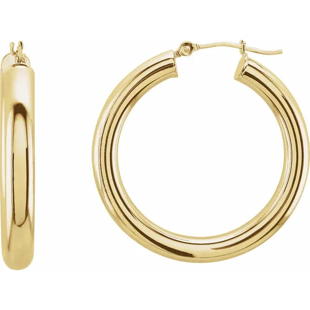 Classic Tube Hoop Earring