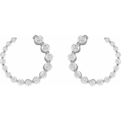 14KT Front to Back Wrap Hoop