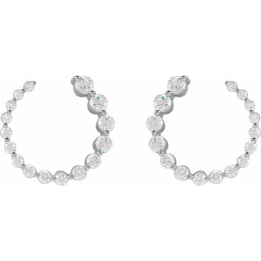 14KT Front to Back Wrap Hoop