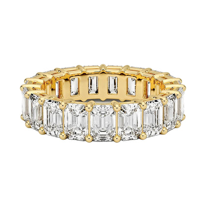Emerald Cut Lab Diamond Eternity Band