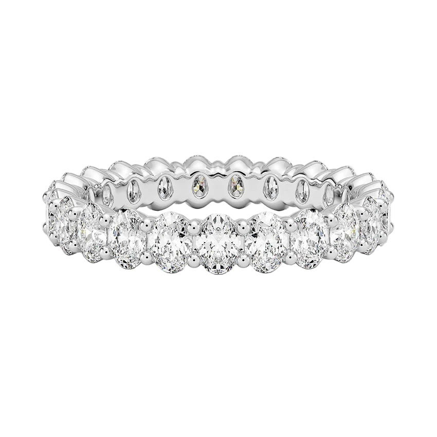 Oval Lab Diamond Eternity Band