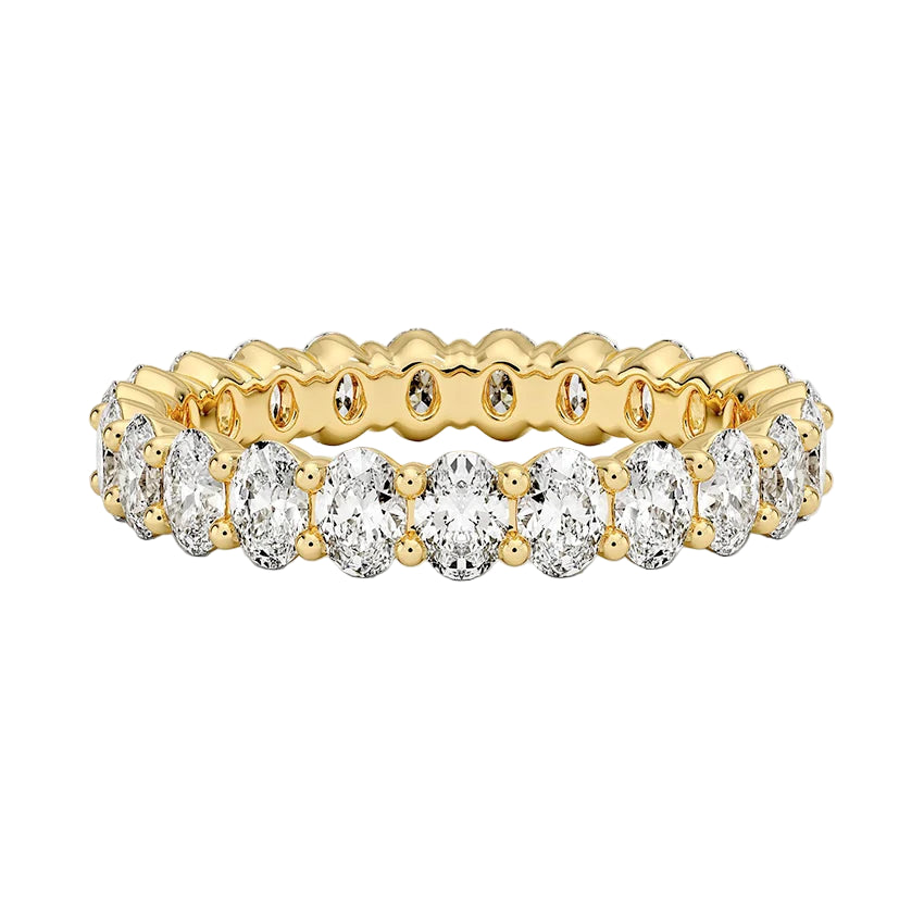 Oval Lab Diamond Eternity Band