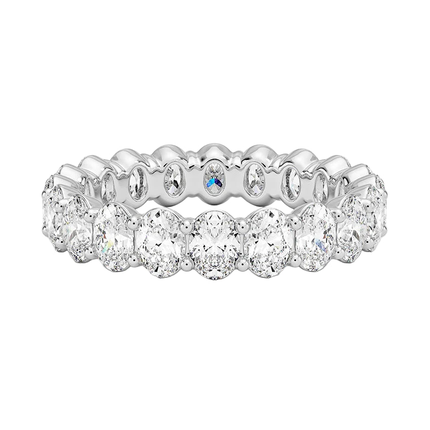 Oval Lab Diamond Eternity Band