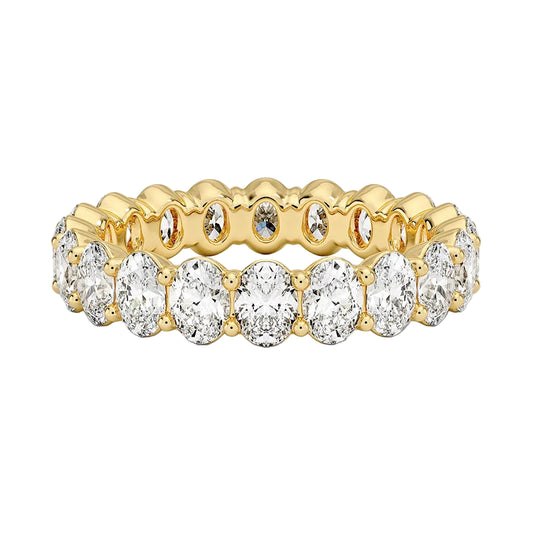 Oval Lab Diamond Eternity Band
