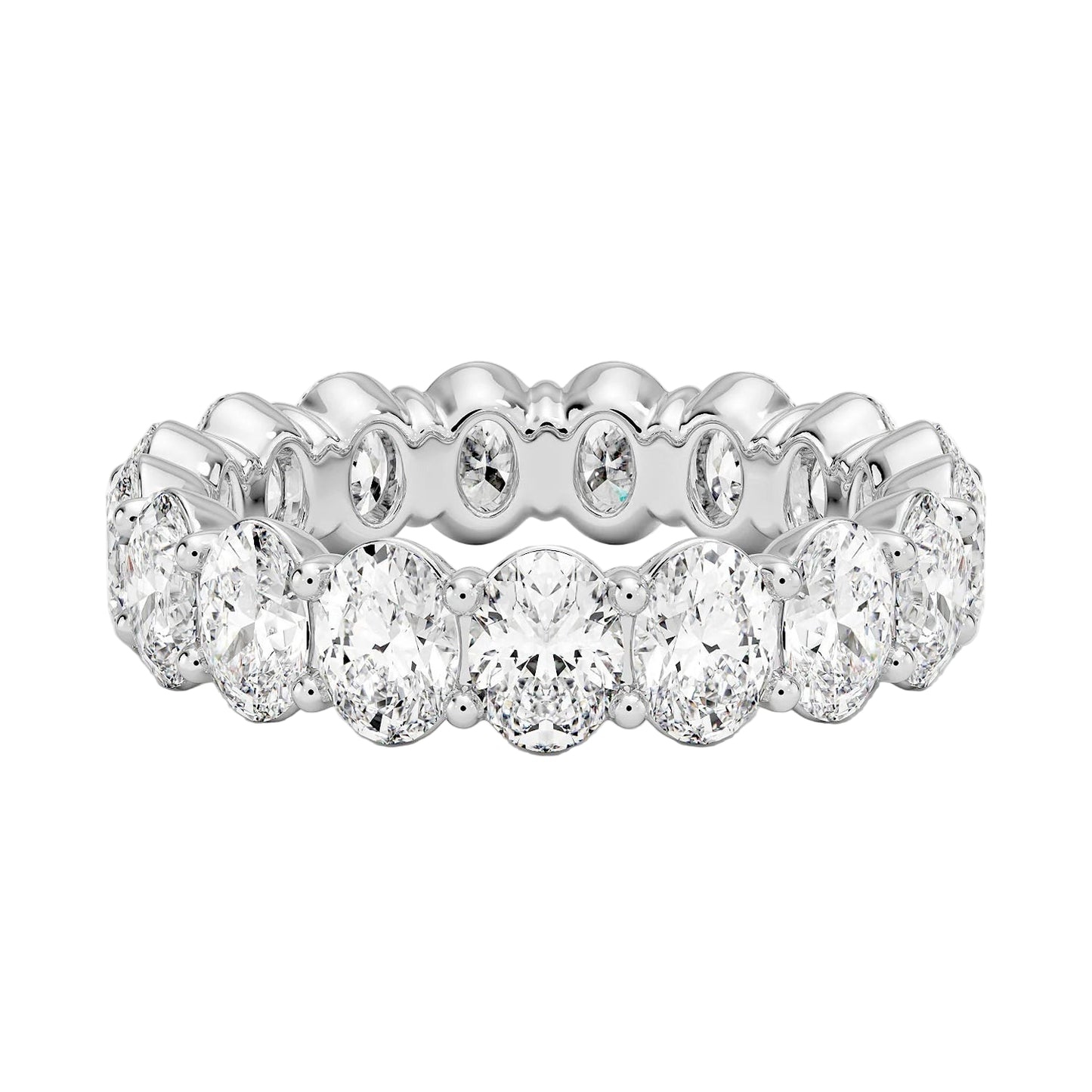 Oval Lab Diamond Eternity Band