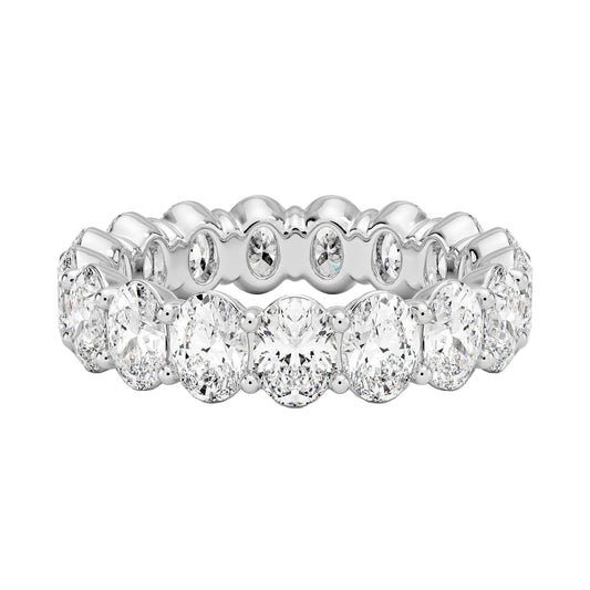Oval Lab Diamond Eternity Band