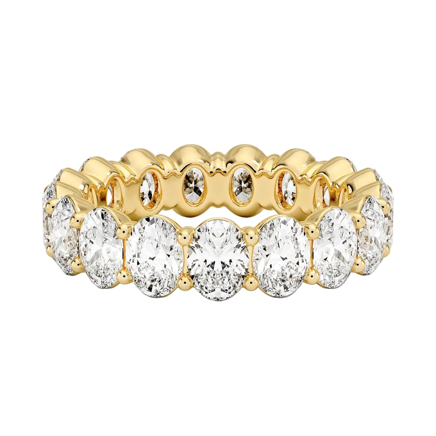 Oval Lab Diamond Eternity Band