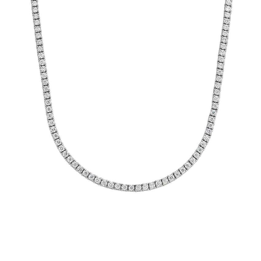 14KT Classic Lab Grown Tennis Necklace